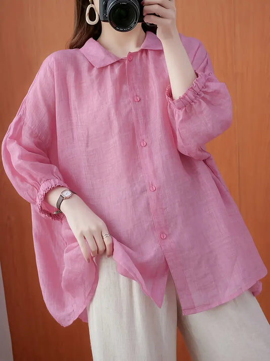 Lucio-Light pink casual shirt