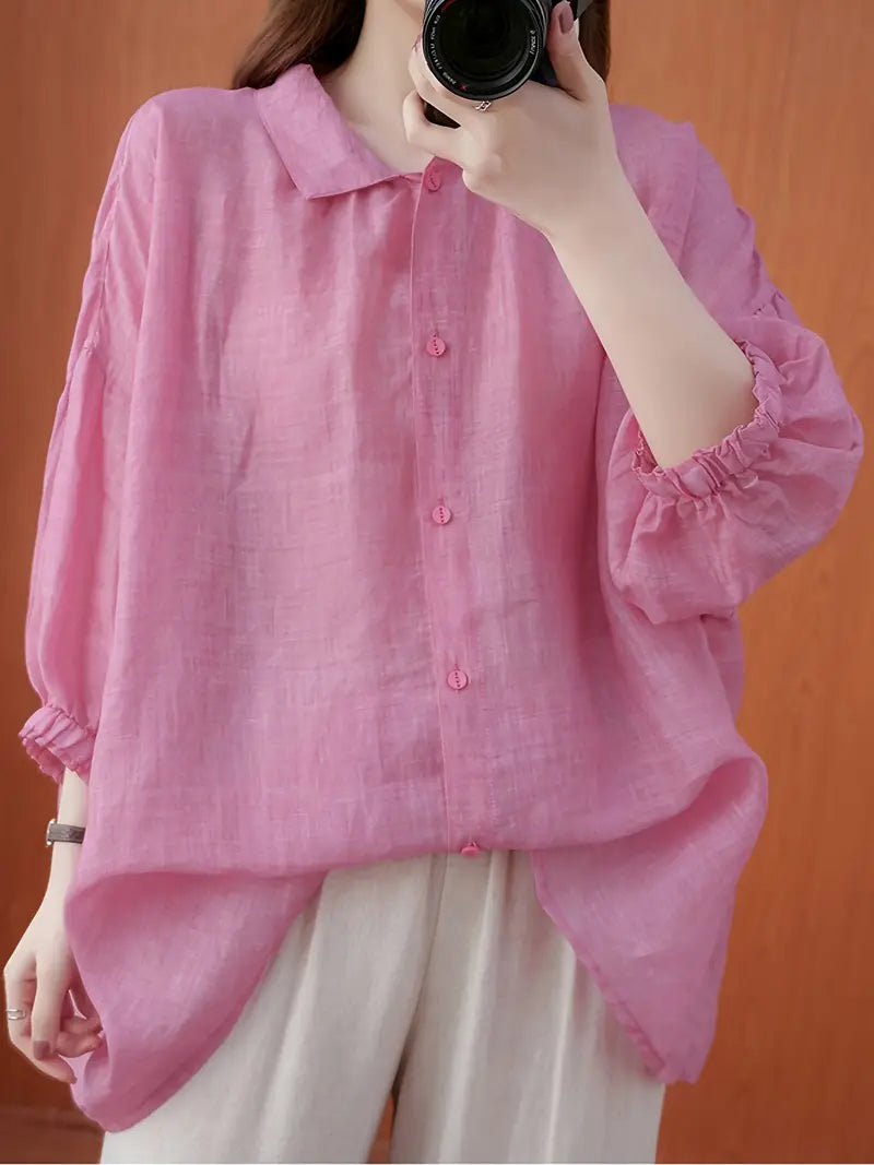Lucio-Light pink casual shirt